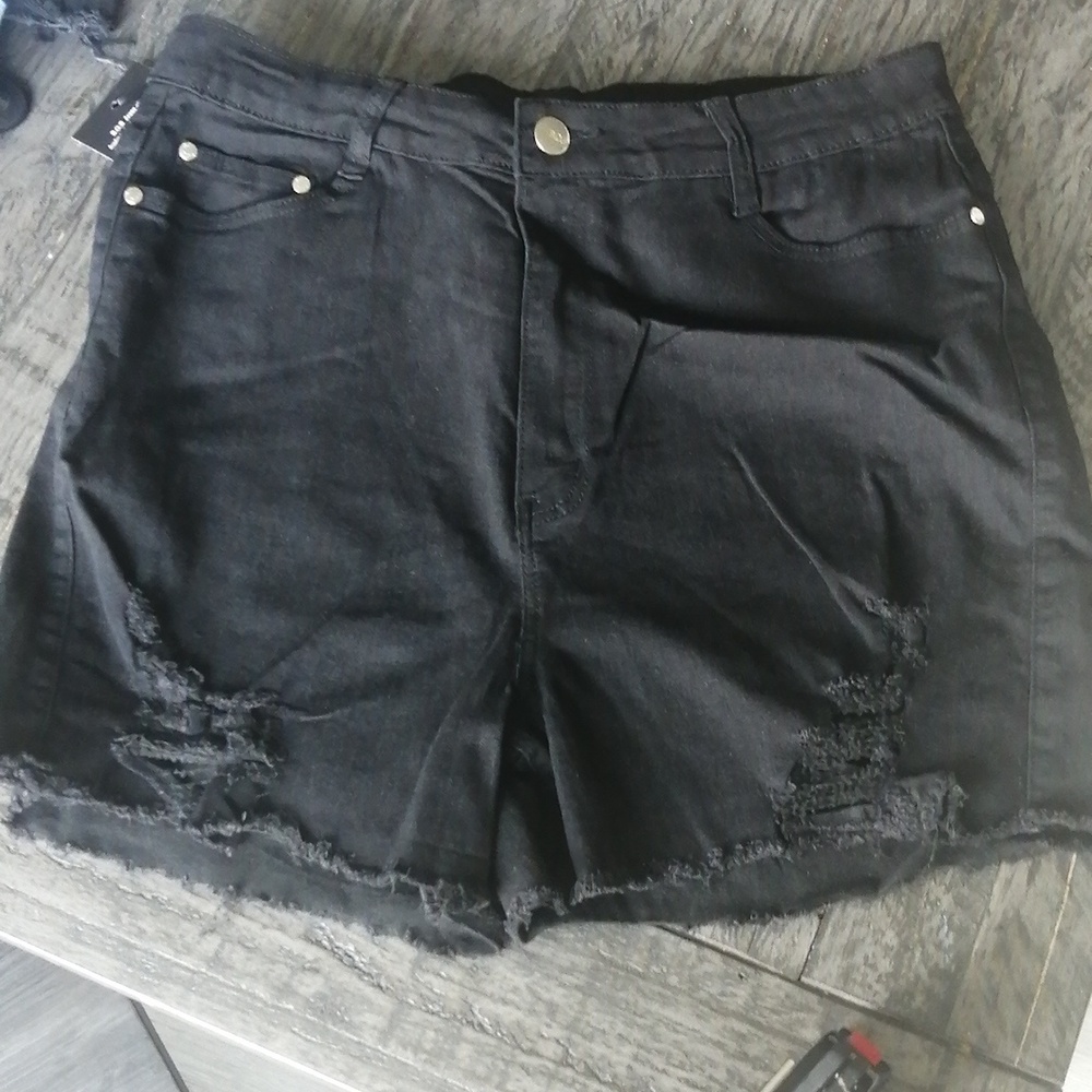 B.O.B. High Waisted Denim Shorts 3X